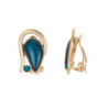 Danitza - Boucle d'oreille clip turquoise