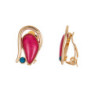 Danitza - Boucle d'oreille clip multicolore