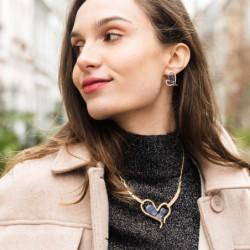 Donella - Collier bleu gris