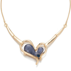 Donella - Collier bleu gris