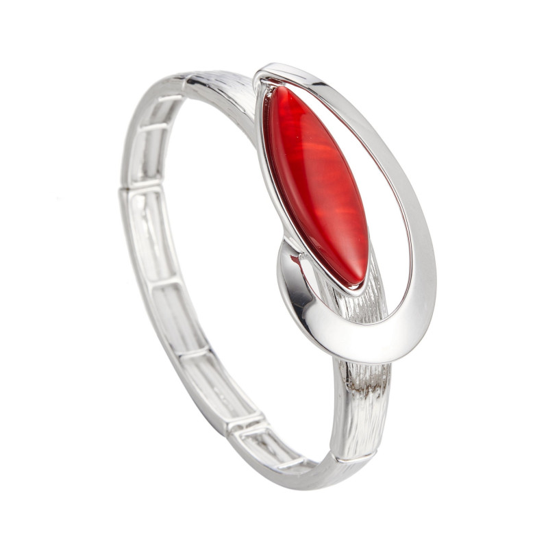 Docia - Bracelet élastique rouge