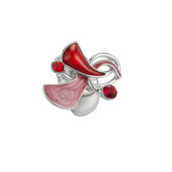 Douka - Bague élastique rouge