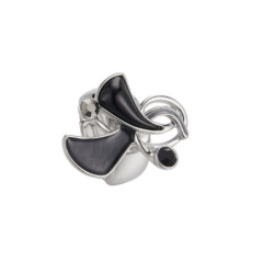 Douka - Bague élastique noire