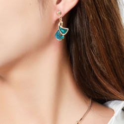 Douka - Boucle d'orelle tige noire