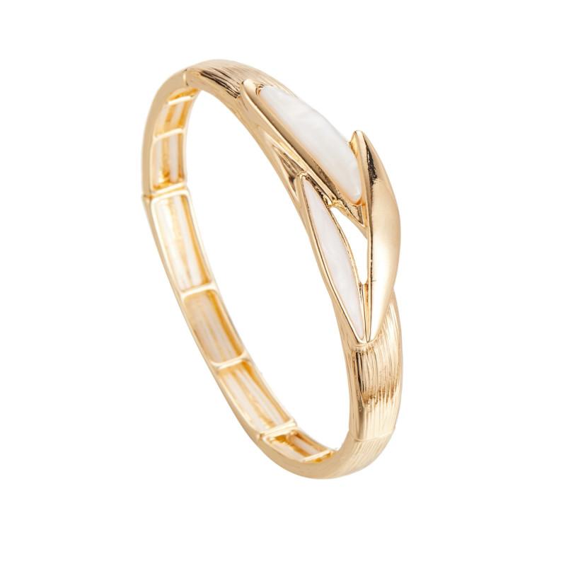 Dorine - Bracelet élastique blanc