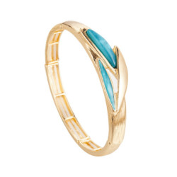 Dorine - Bracelet élastique turquoise