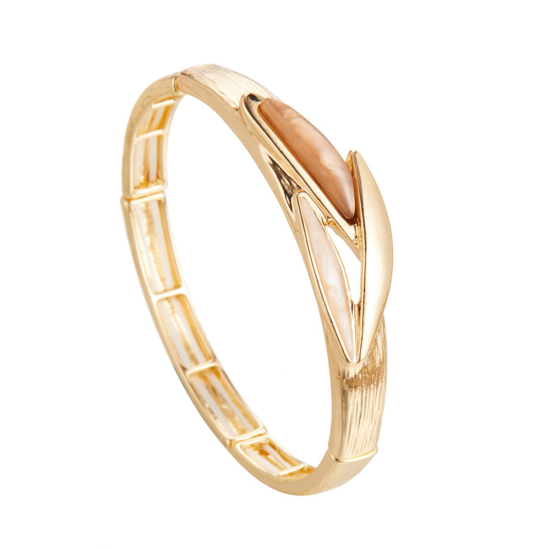 Dorine - Bracelet élastique marron