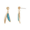 Dorine - Boucle d'oreille tige turquoise