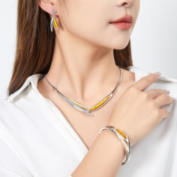 Dorine - Collier jaune