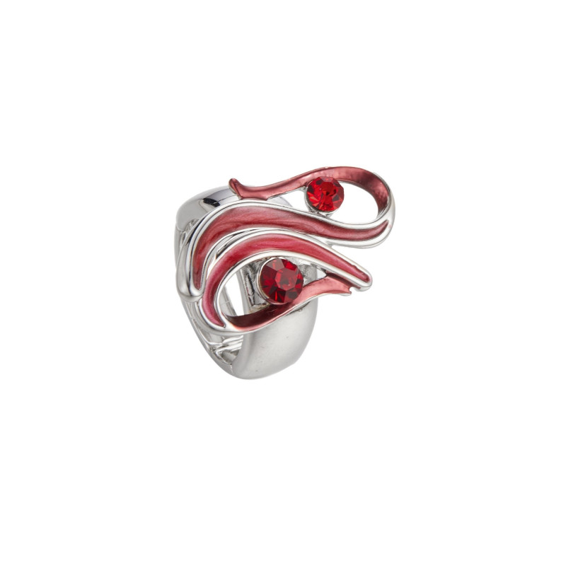 Dauphine - Bague élastique rouge