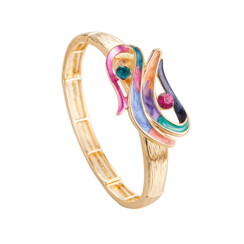 Dauphine - Bracelet élastique multicolore