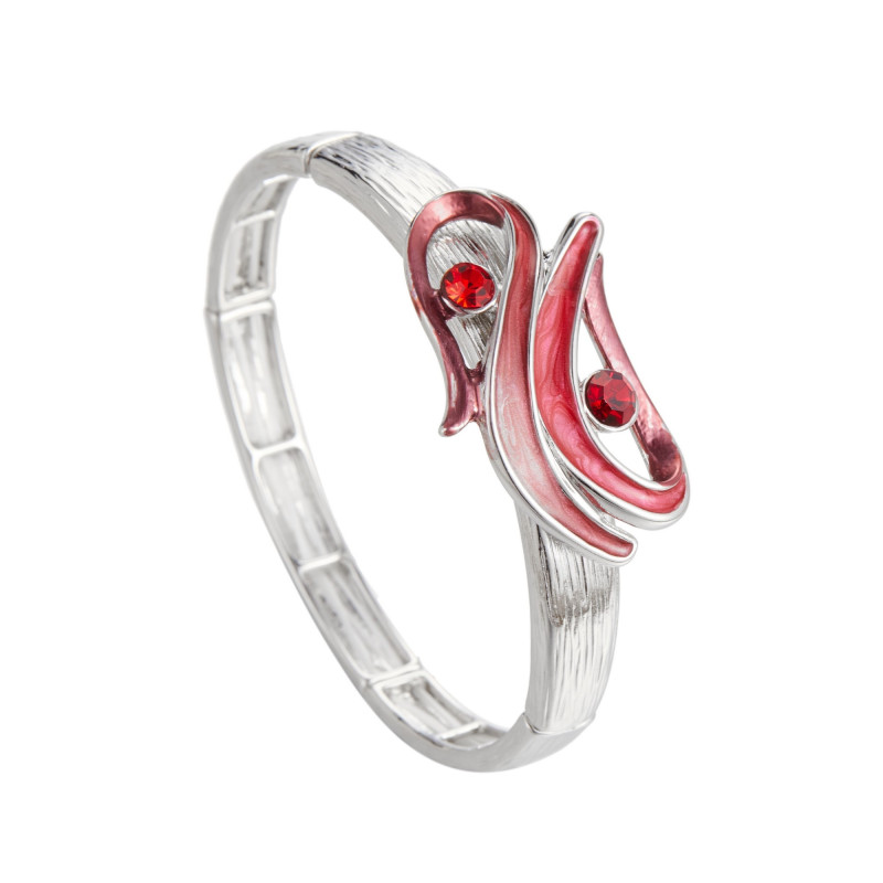 Dauphine - Bracelet élastique rouge
