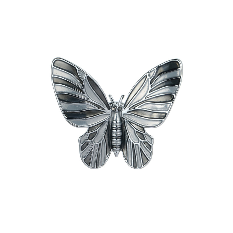 Petronel - Broche aimantée grise