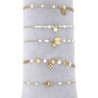 Vaiana - Lot de 10 bracelets acier perles