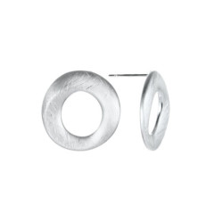 Heather - Boucle d'oreille tige argentée