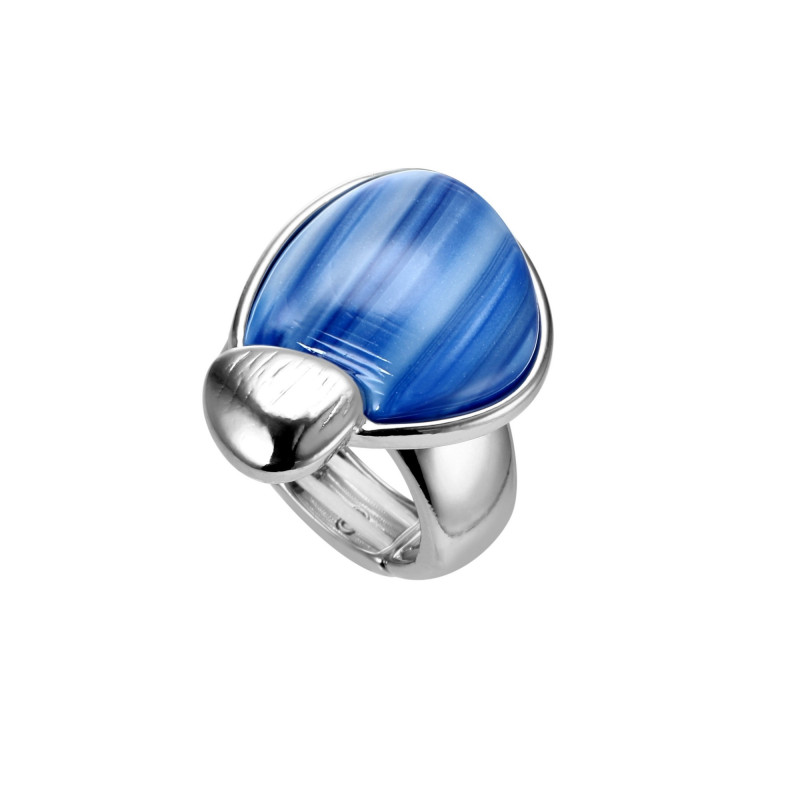 Hectorine - Bague élastique bleue