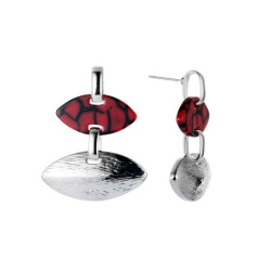 Takouhi - Boucle d'oreille tige rouge