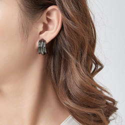 Ivette Boucles d'oreilles clip gun