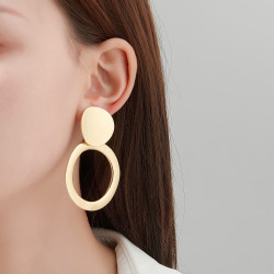 Haggith - Boucle d'oreille clip dorée