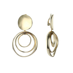 Hagne - Boucle d'oreille clip dorée