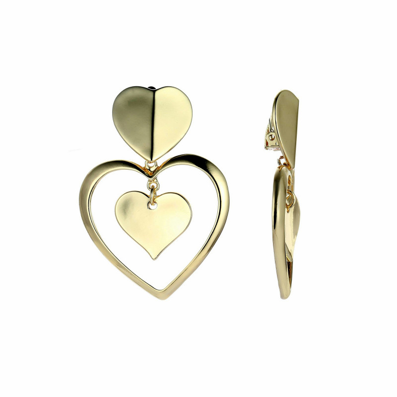 Hobara - Boucle d'oreille clip dorée