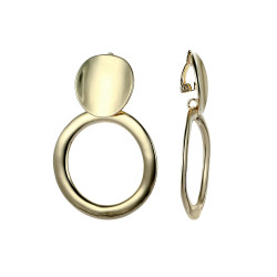 Haggith - Boucle d'oreille clip dorée