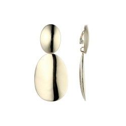 Hadriana - Boucle d'oreille clip dorée