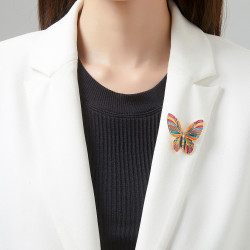 Petronel - Broche aimantée verte