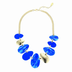 Touras - Collier bleu