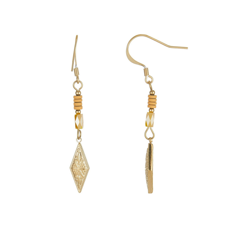 Ulinda - Boucle d'oreille jaune