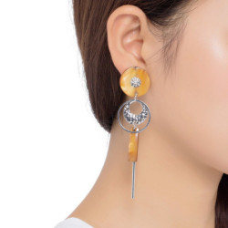 Enisa - Boucles d'oreilles clip orange