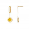 Ullami - Boucle d'oreille jaune