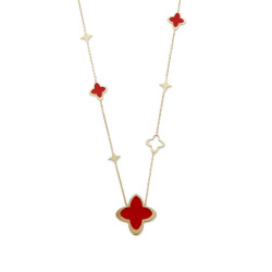 Ullamia - Sautoir rouge