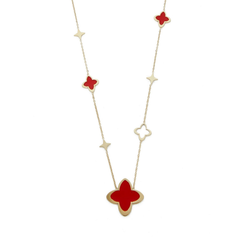 Ullamia - Sautoir rouge