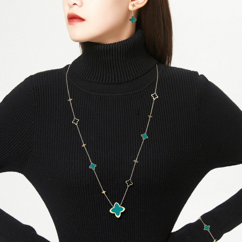 Ullamia - Sautoir vert