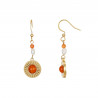 Umeno - Boucle d'oreille orange
