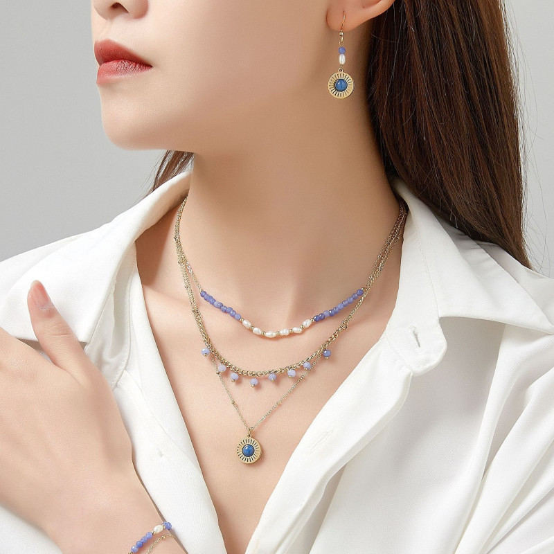 Umeno - Collier bleu