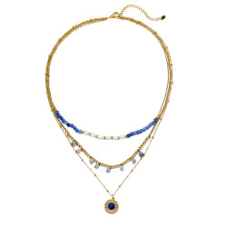 Umeno - Collier bleu