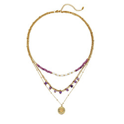 Umeno - Collier violet