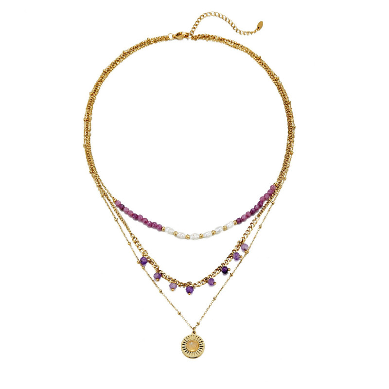 Umeno - Collier violet