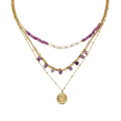 Umeno - Collier violet