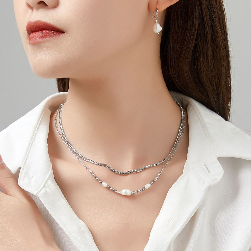 Urbi - Collier argenté