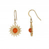 Ursela - Boucle d'oreille orange