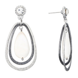 Loula - Boucles d'oreilles tige blanc