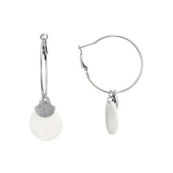 Lucie - Boucles d'oreilles tige blanc