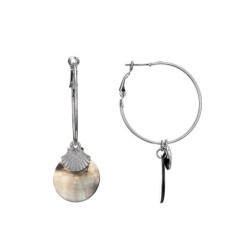 Lucie - Boucles d'oreilles tige choco 2