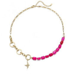 Ursina - Collier fuchsia