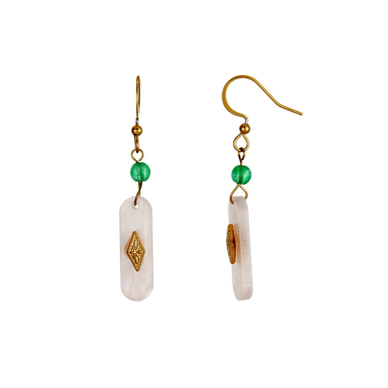 Ursula - Boucle d'oreille rose