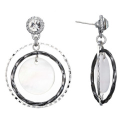 Lyah - Boucles d'oreilles tige blanc