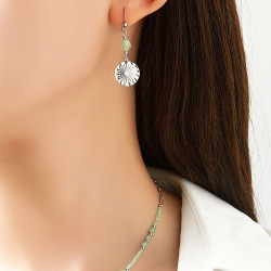 Usoa - Boucle d'oreille bleue